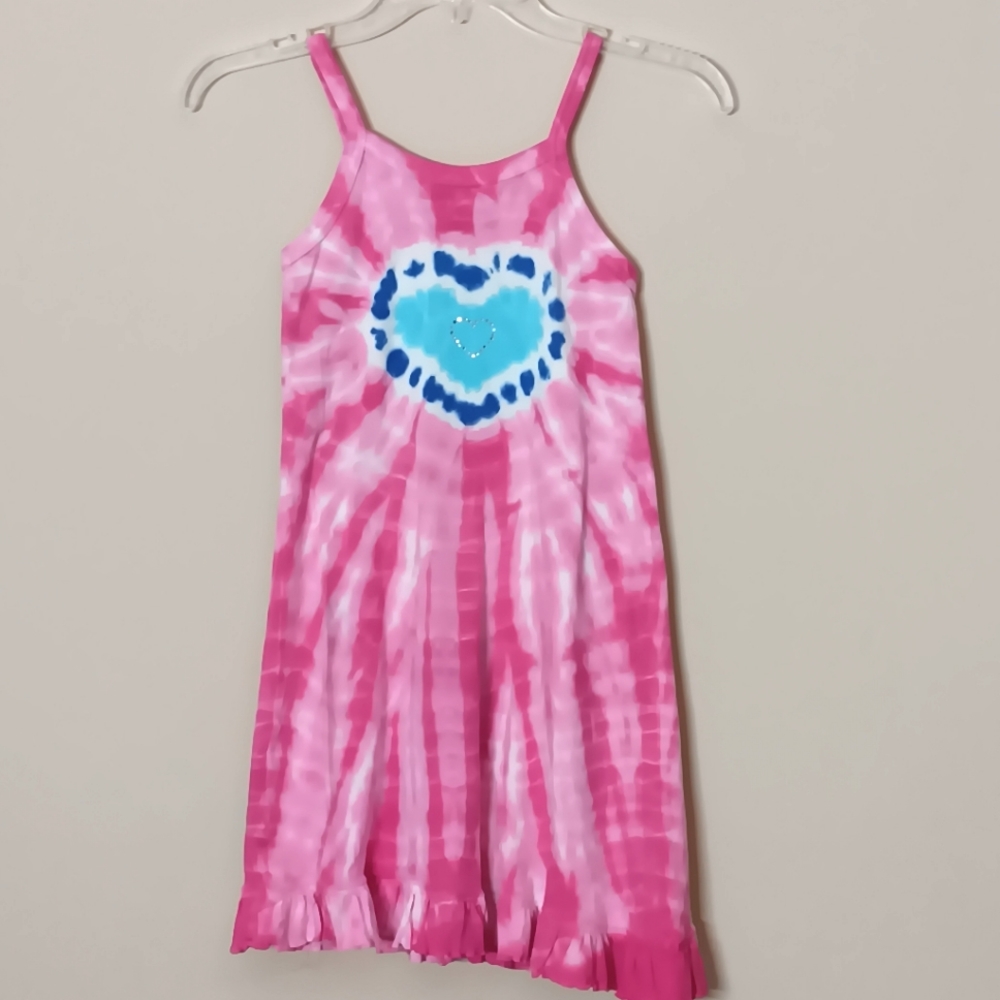 TYE DYE 2 DYE 4 By Fettucini Girl's Summer Dress,size XXL